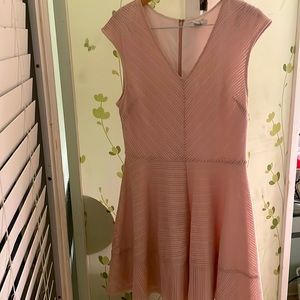 Pink, wedding guest dress, knit, cute